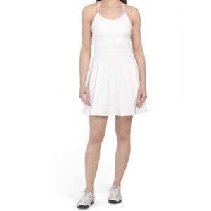 Tommy Bahama Dress XL White Bodysuit UPF‎ Wicking Dry Bra Shorts Pickleball READ